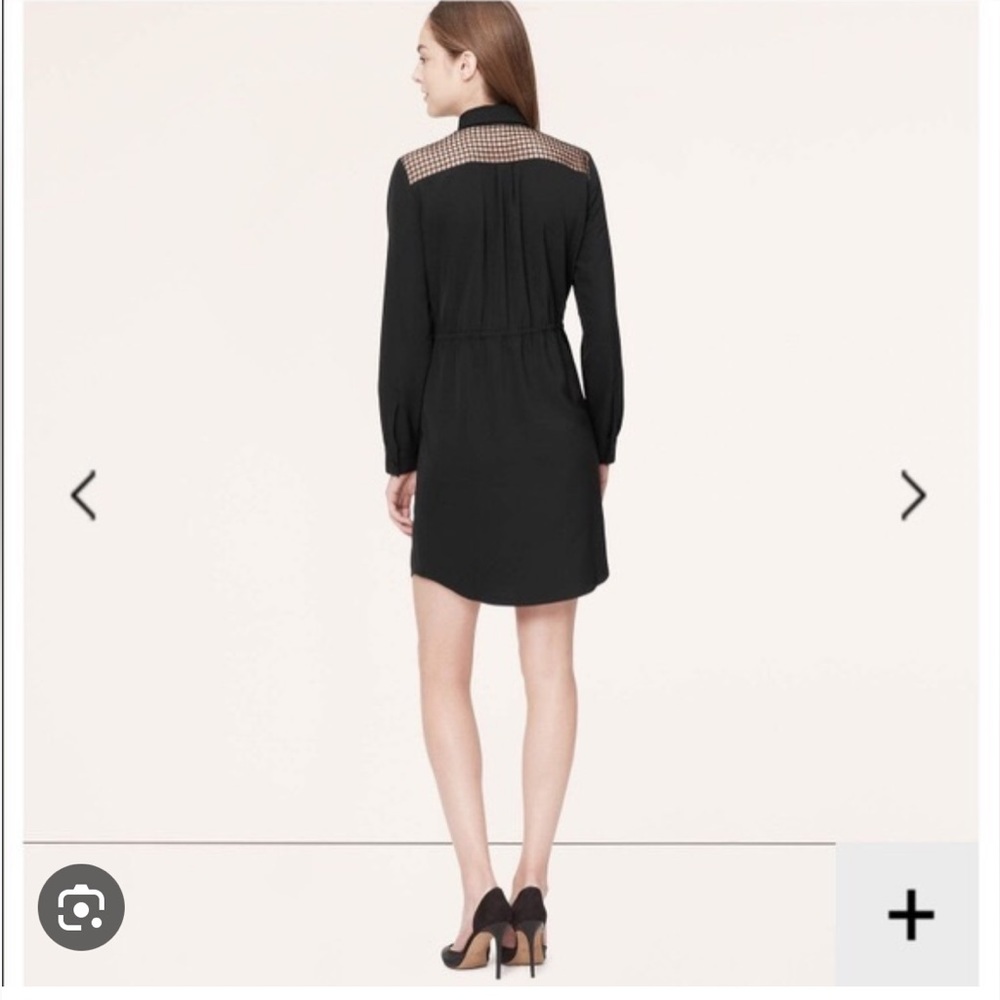 Loft Caged Drawstring Dress